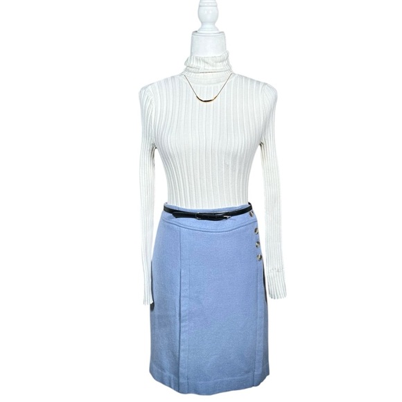 SUNDANCE Legend Stretchy Ribbed Organic Cotton Turtleneck in ivory - Picture 2 of 8